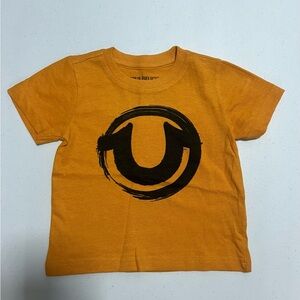 True Religion Kids' Orange Tee with Black Logo